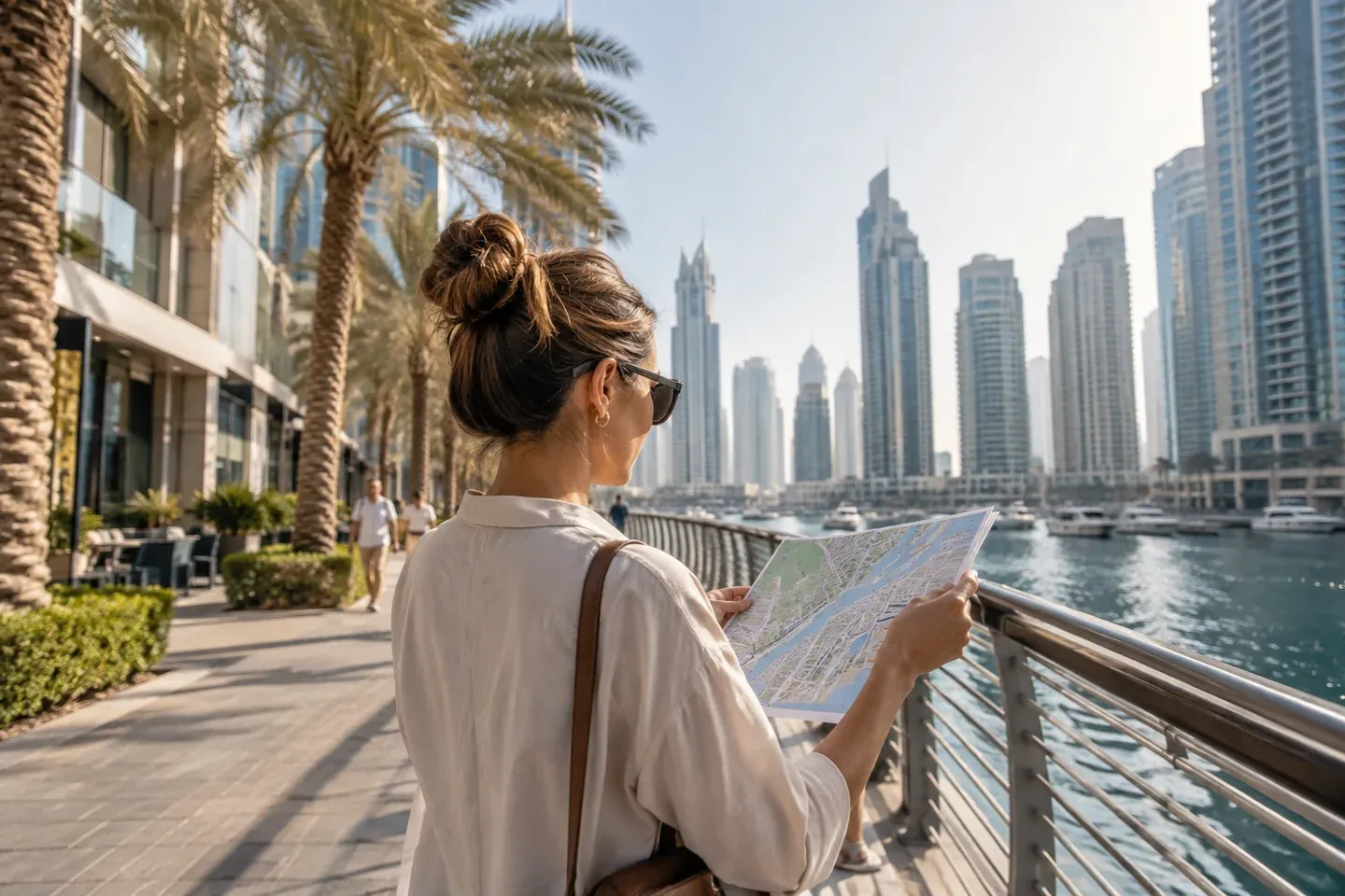 كيفية إنشاء خريطة سفر أسبوعية قبل اختيار منطقة ما في دولة الإمارات العربية المتحدة